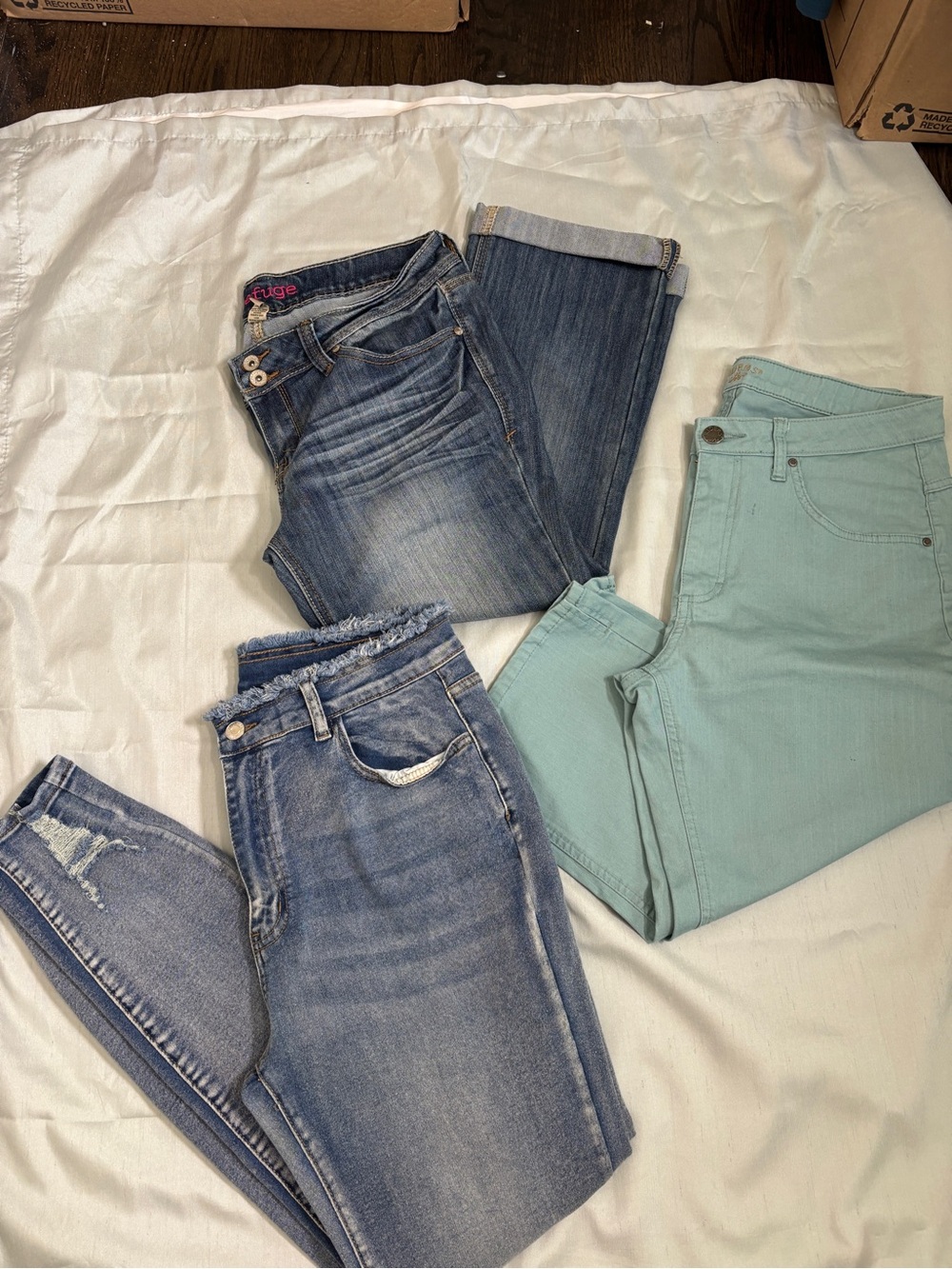 Women’s Size 12 Jeans Bundle – Refuge & Riders by Lee (3 Pairs)